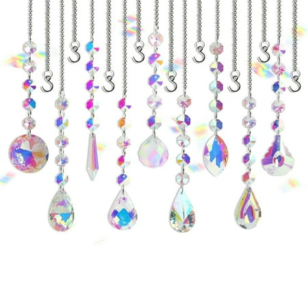Colorful Crystal Suncatcher - 9PCS Hanging Crystal Catchers with Chain for Windows Ball Pendant Rainbow
Colorful Crystal Suncatcher - 9PCS Hanging Crystal Catchers with Chain for Windows Ball Pendant Rainbow
