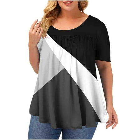 kakina CMSX Womens Tops Valentines Plus Size Fashion Comfortable Casual Crewneck Short Sleeve Print Top Blouse Plus Size Casual Tops Black 3XL
kakina CMSX Womens Tops Valentines Plus Size Fashion Comfortable Casual Crewneck Short Sleeve Print Top Blouse Plus Size Casual Tops Black 3XL