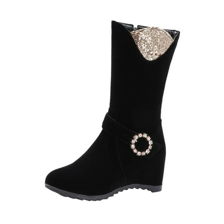 Fsqjgq Knee High Boots for Women Size 11 Ladies Fashion Solid Color Rhinestone Buckle Side Zipper Inner Boosting Middle Boots Adult Rain Boots for Women Black 37
Fsqjgq Knee High Boots for Women Size 11 Ladies Fashion Solid Color Rhinestone Buckle Side Zipper Inner Boosting Middle Boots Adult Rain Boots for Women Black 37