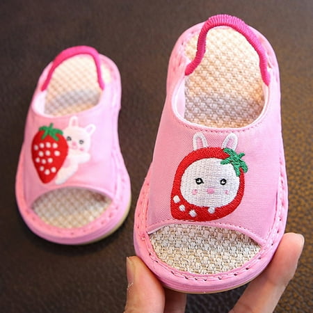 kpoplk Toddler Boy Sandals Children Shoes Flat Soft Cotton Sandals Indoor Cartoon Comfortable Soft Sandals For Baby Summer(Hot Pink)
kpoplk Toddler Boy Sandals Children Shoes Flat Soft Cotton Sandals Indoor Cartoon Comfortable Soft Sandals For Baby Summer(Hot Pink)