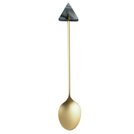 304 Stainless Steel Coffee Stirring Spoon Simple Acrylic Gold-plated Geometric Shape Dessert Spoon H1
304 Stainless Steel Coffee Stirring Spoon Simple Acrylic Gold-plated Geometric Shape Dessert Spoon H1