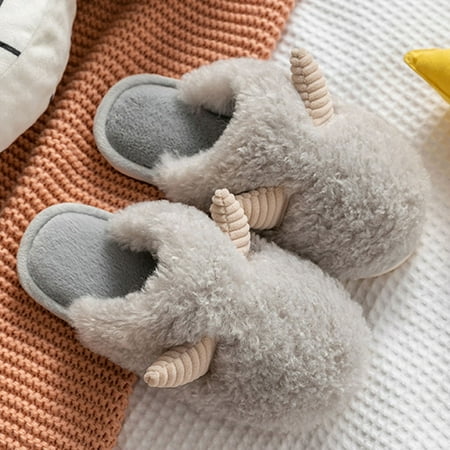 PhoneSoap Women s Shoes Couple Style Cartoon Horns Solid Color Plush Warm Cotton Slipper Grey
PhoneSoap Women s Shoes Couple Style Cartoon Horns Solid Color Plush Warm Cotton Slipper Grey