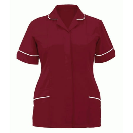 CZHJS Women s Short Sleeve Scrub Tops Working Uniform Clearance Vintage Fashion Clothes Clinic Carer Lapel Shirts with Pockets Comfy Tees Casual Loose Solid Color T Shirt Trendy Wine L
CZHJS Women s Short Sleeve Scrub Tops Working Uniform Clearance Vintage Fashion Clothes Clinic Carer Lapel Shirts with Pockets Comfy Tees Casual Loose Solid Color T Shirt Trendy Wine L