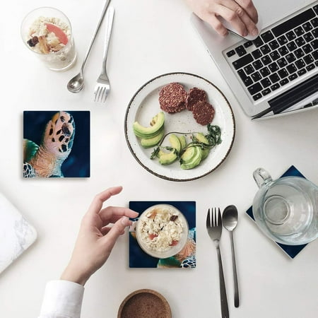 ZHANZZK Sea Turtle Set of 6 Coaster for Drinks Absorbent Ceramic Stone Coasters Cup Mat with Cork Base for Home Kitchen Room Coffee Table Bar Decor
ZHANZZK Sea Turtle Set of 6 Coaster for Drinks Absorbent Ceramic Stone Coasters Cup Mat with Cork Base for Home Kitchen Room Coffee Table Bar Decor