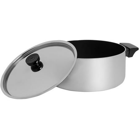 Revere 5-Quart Non-Stick Covered Dutch Oven, Polished Aluminum