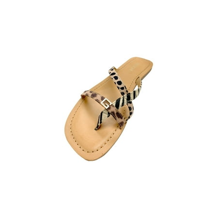 Guess Women s Natural Multi Fabric CALEAH4 Sandal - 10M