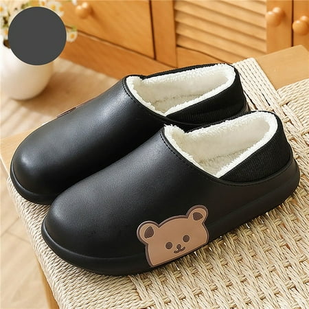 PIKADINGNIS Winter Warm Waterproof Men Slippers Cartoon Bear Furry Non-Slip Sole Plush Home Cotton Shoes Indoor Outdoor Thick Heel Slides
PIKADINGNIS Winter Warm Waterproof Men Slippers Cartoon Bear Furry Non-Slip Sole Plush Home Cotton Shoes Indoor Outdoor Thick Heel Slides