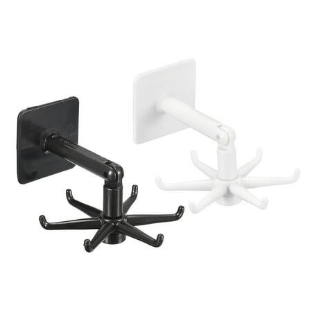 Uxcell 360 Degrees Rotating Folding Hook Self Adhesive Wall Mounted Vertical Flip Hooks White & Black
Uxcell 360 Degrees Rotating Folding Hook Self Adhesive Wall Mounted Vertical Flip Hooks White & Black