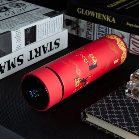 Livesture Guochao Vacuum Flask 304 Stainless Steel Sensible Warm Water Cup Red
Livesture Guochao Vacuum Flask 304 Stainless Steel Sensible Warm Water Cup Red