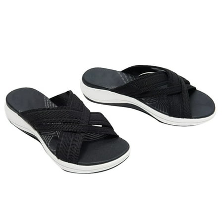 Duretiony Stretch Cross Orthotic Slide Sandals Lightweight Breathable Non Slip Shoes for Women Outdoor Indoor High Arch Support
Duretiony Stretch Cross Orthotic Slide Sandals Lightweight Breathable Non Slip Shoes for Women Outdoor Indoor High Arch Support