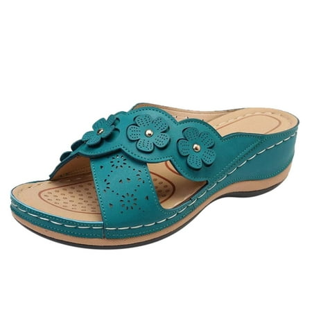 Babysbule Women s Slippers Clearance Women s Ladies Fashion Casual Floral Sandals Wedges Shoes Outdoor Slippers
Babysbule Women s Slippers Clearance Women s Ladies Fashion Casual Floral Sandals Wedges Shoes Outdoor Slippers