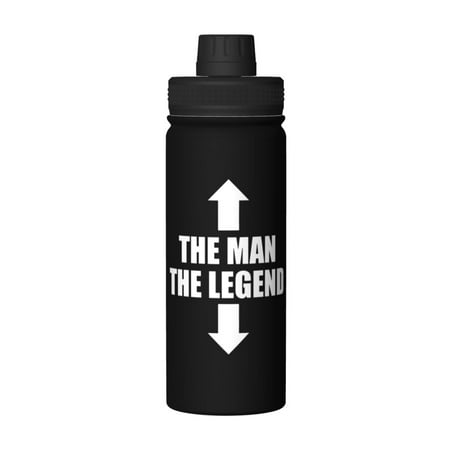 The Man The Legend 18 Oz Water Bottles Insulated Water Bottle Stainless Steel Thermos with Flip Lid
The Man The Legend 18 Oz Water Bottles Insulated Water Bottle Stainless Steel Thermos with Flip Lid