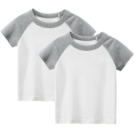 Baby Boy Girls Short Sleeve T-shirts for Toddler Tees Children Basic T-Shirts 2-pack 12M-9T
Baby Boy Girls Short Sleeve T-shirts for Toddler Tees Children Basic T-Shirts 2-pack 12M-9T
