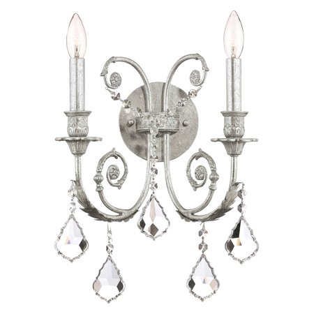 Crystorama Clear Swarovski Spectra Crystal Wall Sconce - 12.5W in.