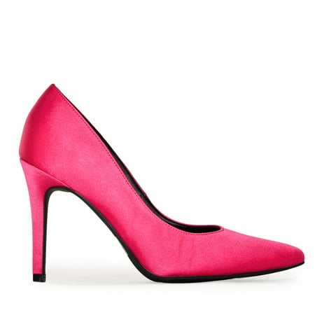 Wild Diva Women s Pointy Toe Dress Pump Heels (Hot Pink Satin 7.5) 
Wild Diva Women s Pointy Toe Dress Pump Heels (Hot Pink Satin 7.5)