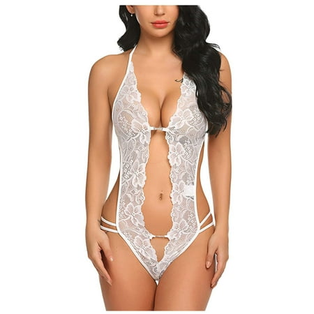 sebulube Women S Underwear for Women Women s One-Piece Lace Teddy Bodysuit Babydoll With Halter V-Neck
sebulube Women S Underwear for Women Women s One-Piece Lace Teddy Bodysuit Babydoll With Halter V-Neck