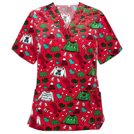 Dorkasm Womens Scrub Top Christmas Plus Size Thanksgiving Scrub Tops V Neck Halloween Tops Fall Fun Christmas Plus Size Shirts Print Uniforms Tunics or Tops To Wear with Leggings Nurses Soft Red XL
Dorkasm Womens Scrub Top Christmas Plus Size Thanksgiving Scrub Tops V Neck Halloween Tops Fall Fun Christmas Plus Size Shirts Print Uniforms Tunics or Tops To Wear with Leggings Nurses Soft Red XL