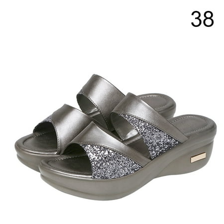 maytalsoy 1 Pair Thick Heel Sandals Summer Beach Walking Open Toe Design Slipper Shoe grey 38#
maytalsoy 1 Pair Thick Heel Sandals Summer Beach Walking Open Toe Design Slipper Shoe grey 38#