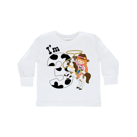 Inktastic I m Three-cowgirl riding horse birthday Gift Toddler Toddler Girl Long Sleeve T-Shirt
Inktastic I m Three-cowgirl riding horse birthday Gift Toddler Toddler Girl Long Sleeve T-Shirt