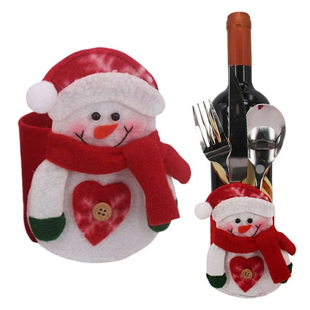BTJX Christmas decoration Christmas Fork Bag & Wine Bottle Cover Dual Purpose Santa Snowman Christmas Decoration
BTJX Christmas decoration Christmas Fork Bag & Wine Bottle Cover Dual Purpose Santa Snowman Christmas Decoration