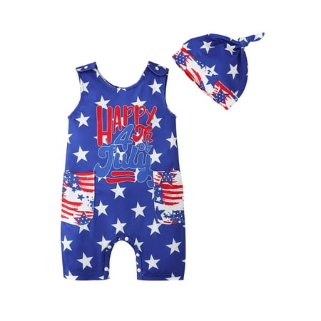 One opening Baby Boys Summer Casual Jumpsuit Blue Sleeveless O Neck Star Print Romper with Hat
One opening Baby Boys Summer Casual Jumpsuit Blue Sleeveless O Neck Star Print Romper with Hat