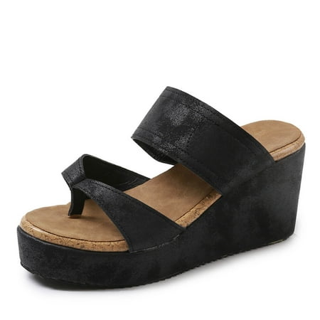 VerPetridure Black Sandals Women Fashion Women Sandals Wear Lazy Summer People Thick-Soled Casual Slippers Shoes
VerPetridure Black Sandals Women Fashion Women Sandals Wear Lazy Summer People Thick-Soled Casual Slippers Shoes