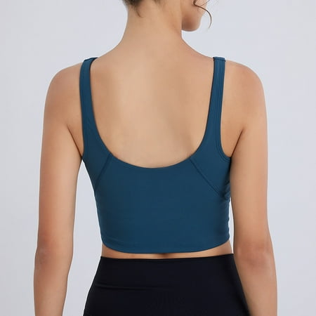 Women’s Longline Sports Bra Wirefree Padded Medium Support Yoga Bras Gym Running Workout Tank Tops
Women’s Longline Sports Bra Wirefree Padded Medium Support Yoga Bras Gym Running Workout Tank Tops