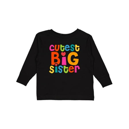 Inktastic Cutest Big Sister Gift Toddler Toddler Girl Long Sleeve T-Shirt 
Inktastic Cutest Big Sister Gift Toddler Toddler Girl Long Sleeve T-Shirt