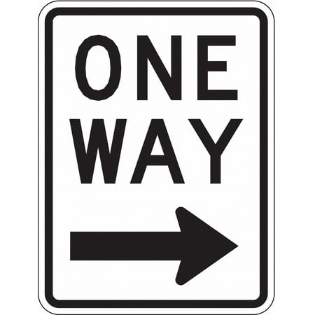 Lyle One Way Traffic Sign 24 x 18 R6-2R-18HA R6-2R-18HA ZO-G0226493