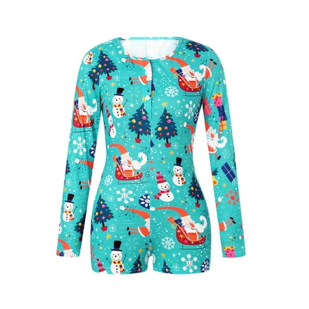 Women s Christmas Onesie Pajamas One Piece Bodysuit Sexy Pajama Onesie Bodycon Rompers Long Sleeve Jumpsuit Pjs
Women s Christmas Onesie Pajamas One Piece Bodysuit Sexy Pajama Onesie Bodycon Rompers Long Sleeve Jumpsuit Pjs