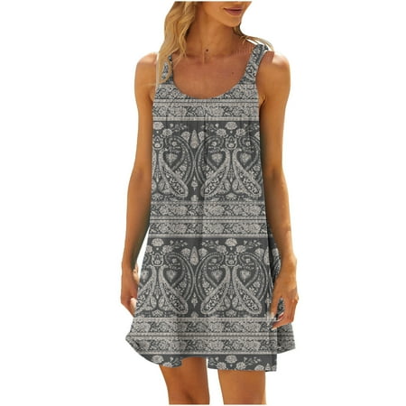 YanHoo Summer Dresses for Women Beach Floral Tshirt Sundress Sleeveless Pockets Casual Loose Tank Dress
YanHoo Summer Dresses for Women Beach Floral Tshirt Sundress Sleeveless Pockets Casual Loose Tank Dress