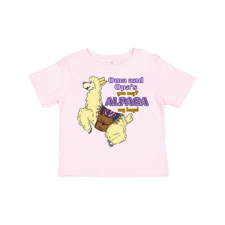 Inktastic Cute Jumping Alpaca Oma and Opa s You Say ALPACA My Bags Gift Toddler Boy or Toddler Girl T-Shirt
Inktastic Cute Jumping Alpaca Oma and Opa s You Say ALPACA My Bags Gift Toddler Boy or Toddler Girl T-Shirt