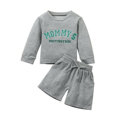 Canrulo 2Pcs Toddler Baby Girls Clothes Letter Print Pullover Sweatshirt + Short Pants Fall Casual Outfits Gray 4-5 Years
Canrulo 2Pcs Toddler Baby Girls Clothes Letter Print Pullover Sweatshirt + Short Pants Fall Casual Outfits Gray 4-5 Years
