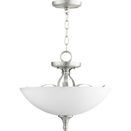 Irvine Reach 3 Light Dual Mount Convertible Pendant in Bailey Street Home Home Collection Style 15 inches Wide By 12 inches High-Satin Nickel Finish
Irvine Reach 3 Light Dual Mount Convertible Pendant in Bailey Street Home Home Collection Style 15 inches Wide By 12 inches High-Satin Nickel Finish