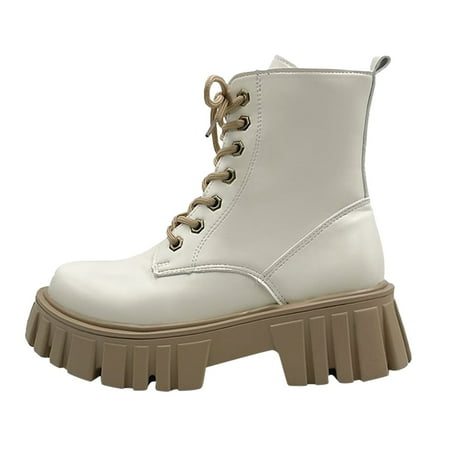 Fsqjgq Women Boots Dressy Girls Boots Ankle Zipper White and Black Cool and Fashion Boots for Women Flat Boots for Women Booties Wide White 38
Fsqjgq Women Boots Dressy Girls Boots Ankle Zipper White and Black Cool and Fashion Boots for Women Flat Boots for Women Booties Wide White 38