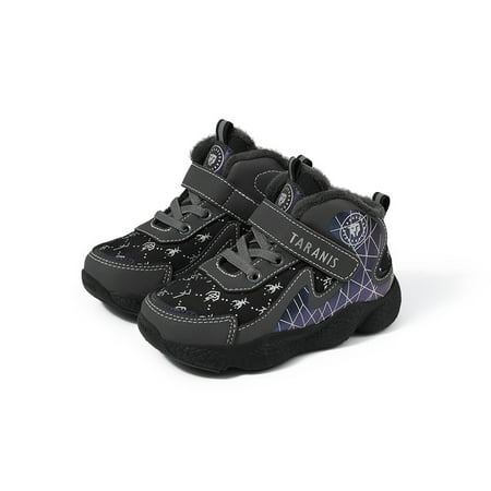 TARANIS Toddler Kids Boys Fleece Sneakers Soft-soled Anti-slip High Top Hook-and-loop Fastener Basketball Shoes For Winter
TARANIS Toddler Kids Boys Fleece Sneakers Soft-soled Anti-slip High Top Hook-and-loop Fastener Basketball Shoes For Winter