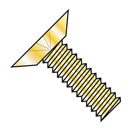6-32X1/4 Phillips Flat Undercut Machine Screw Fully Threaded Zinc Yellow (Pack Qty 10 000) BC-0604MPUY
6-32X1/4 Phillips Flat Undercut Machine Screw Fully Threaded Zinc Yellow (Pack Qty 10 000) BC-0604MPUY
