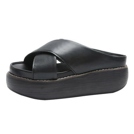 Bounce Sandals Slippers Cross Strap Vintage Anti-slip PU Leather for Women Summer New
Bounce Sandals Slippers Cross Strap Vintage Anti-slip PU Leather for Women Summer New