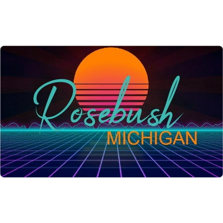 Princeton Indiana 4 X 2.25-Inch Fridge Magnet Retro Neon Design