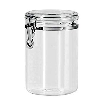 59-Ounce Clear Acrylic Canister with Locking Clamp
