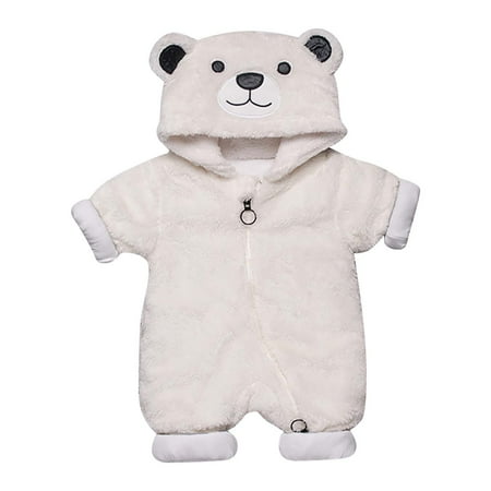 Infant Boys and Girls Autumn Long Sleeve Long Leg Plush Bodysuit Winter Cute Bear Hooded Crawling Suit Winter Warm Plush Romper
Infant Boys and Girls Autumn Long Sleeve Long Leg Plush Bodysuit Winter Cute Bear Hooded Crawling Suit Winter Warm Plush Romper