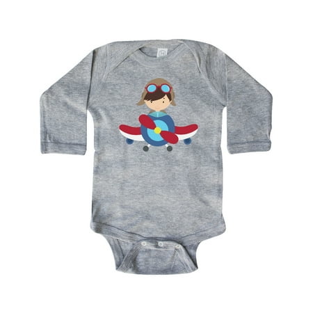 Inktastic Pilot Boy Boy With Brown Hair Boy In Airplane Gift Baby Boy Long Sleeve Bodysuit
Inktastic Pilot Boy Boy With Brown Hair Boy In Airplane Gift Baby Boy Long Sleeve Bodysuit