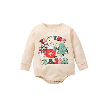 Gwiyeopda Infant Baby Girls Boys Christmas Casual Romper Long Sleeve O Neck Letter Cartoon Pattern Print Playsuit
Gwiyeopda Infant Baby Girls Boys Christmas Casual Romper Long Sleeve O Neck Letter Cartoon Pattern Print Playsuit