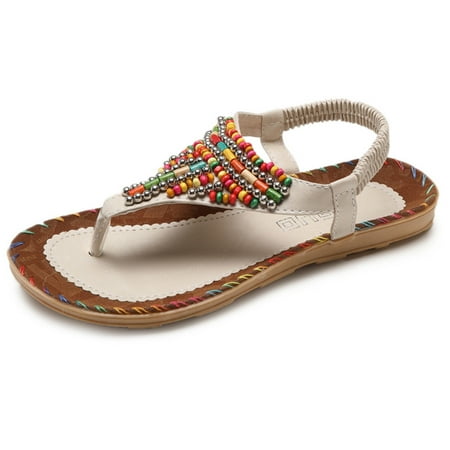 Cathalem Shoes Beach Ladies Casual String Women Bead Sandals Women s sandals Walking Sandals for Women with Arch Support 7 1/2 Beige 7
Cathalem Shoes Beach Ladies Casual String Women Bead Sandals Women s sandals Walking Sandals for Women with Arch Support 7 1/2 Beige 7