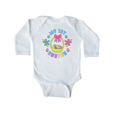 Inktastic My 1st Easter with Eggs Easter Basket and Flowers Gift Baby Boy or Baby Girl Long Sleeve Bodysuit
Inktastic My 1st Easter with Eggs Easter Basket and Flowers Gift Baby Boy or Baby Girl Long Sleeve Bodysuit