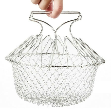 Ziloco Kitchen Utensils & Gadgets Multi-Function Folding Rinse Stainless Steel Frying Basket Cook Kitchen Colander
Ziloco Kitchen Utensils & Gadgets Multi-Function Folding Rinse Stainless Steel Frying Basket Cook Kitchen Colander