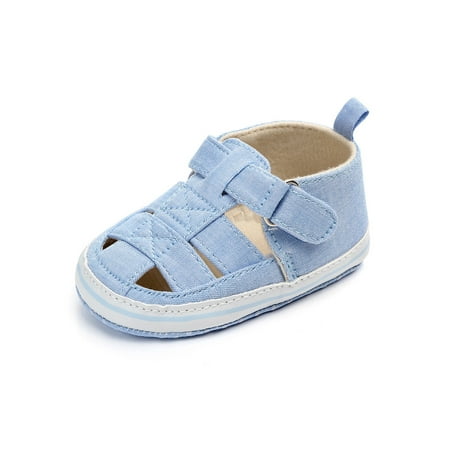 Lacyhop Baby Girls Boys Fishman Sandals Magic Tape Flat Shoes Soft Sole Crib Shoe Travel Breathable Sandal Cute Closed Toe Flats Light Blue 5C
Lacyhop Baby Girls Boys Fishman Sandals Magic Tape Flat Shoes Soft Sole Crib Shoe Travel Breathable Sandal Cute Closed Toe Flats Light Blue 5C