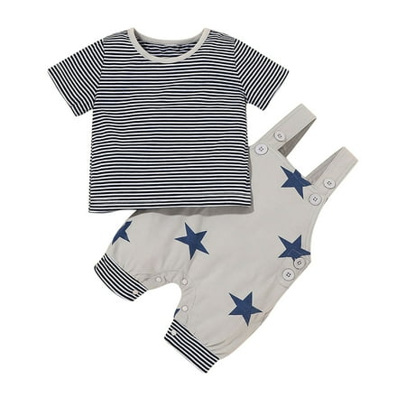 Summer Savings Clearance! 2023 TUOBARR Set Clothes for Toddler Boys Toddler Kid Baby Boys Summer Striped Tee Star Print Suspenders Suit Gray 80
Summer Savings Clearance! 2023 TUOBARR Set Clothes for Toddler Boys Toddler Kid Baby Boys Summer Striped Tee Star Print Suspenders Suit Gray 80