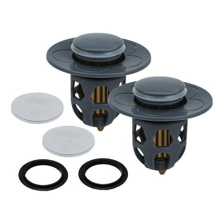 Bathroom Sink Stopper Universal Basin Up Bathroom Drain Stopper for 1.1~1.5 in Standard Drain Holes Anti Clogging Bathroom Sink Drain Strainer Gray 2Pcs
Bathroom Sink Stopper Universal Basin Up Bathroom Drain Stopper for 1.1~1.5 in Standard Drain Holes Anti Clogging Bathroom Sink Drain Strainer Gray 2Pcs