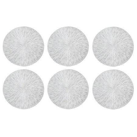 Jrpzcv 6Pcs Round Placemats Restaurant Hollow PVC Decoration Meal Mat Anti-Hot Dining Table Line Mat Steak Plate Pad-Silver
Jrpzcv 6Pcs Round Placemats Restaurant Hollow PVC Decoration Meal Mat Anti-Hot Dining Table Line Mat Steak Plate Pad-Silver